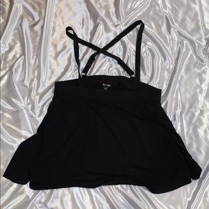 Black Suspender Skirt